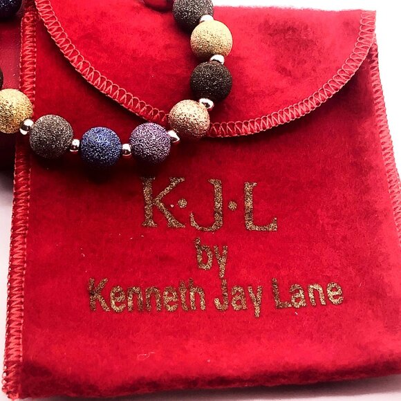 Kenneth Jay Lane Multicolor Beaded Bracelet w/ Magnetic Clasp - Picture 11 of 11